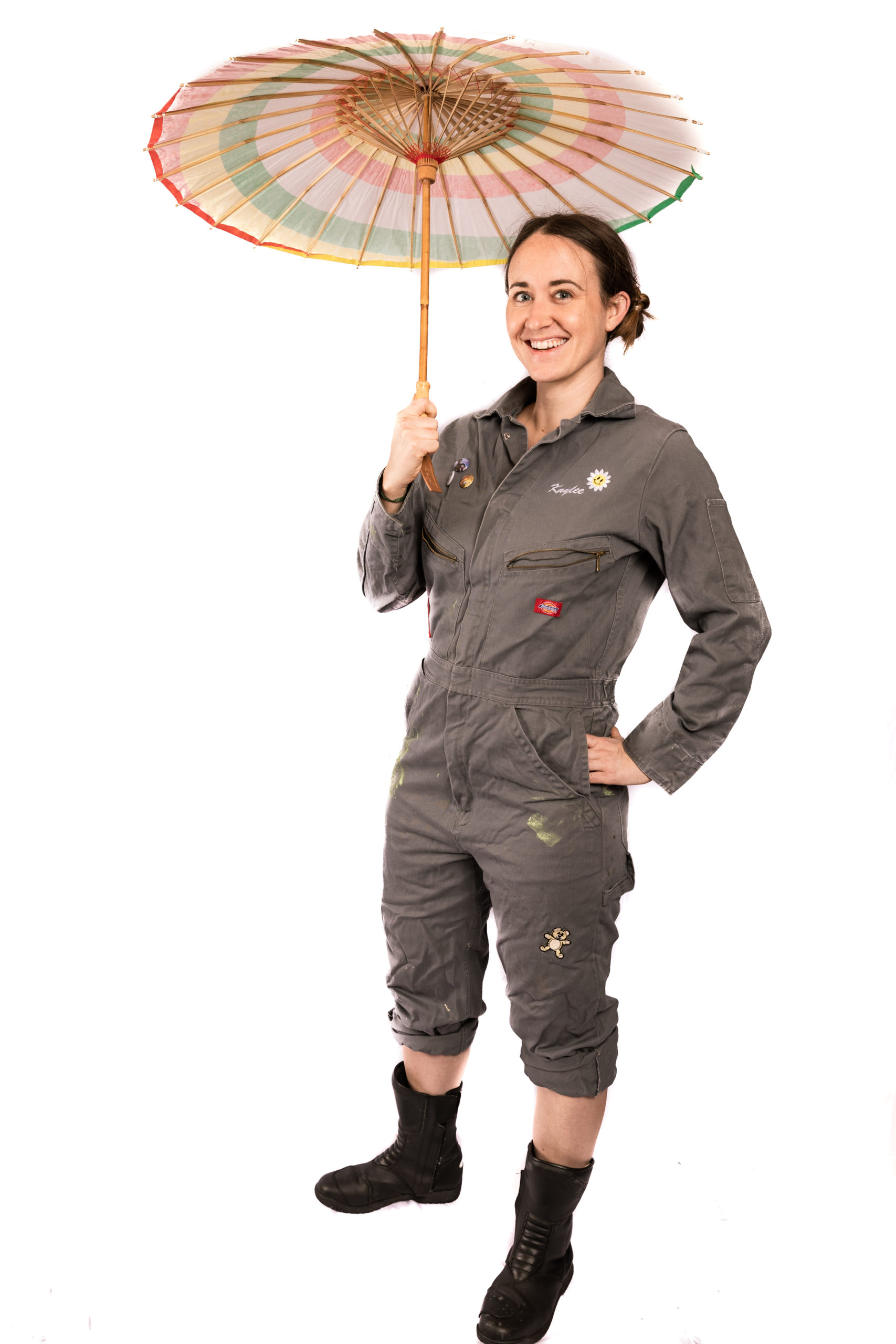 Firefly Kaylees Silk Parasol Hand Painted Tri-Colored Costume Cosplay Replica 