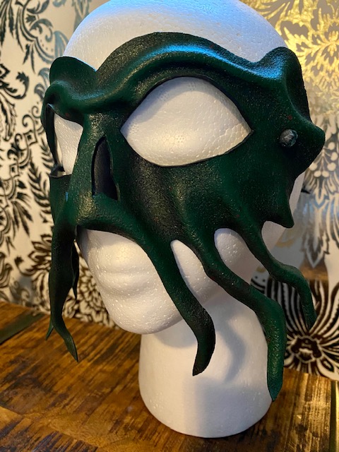 Leather Cthulhu mask - Trove Costumes