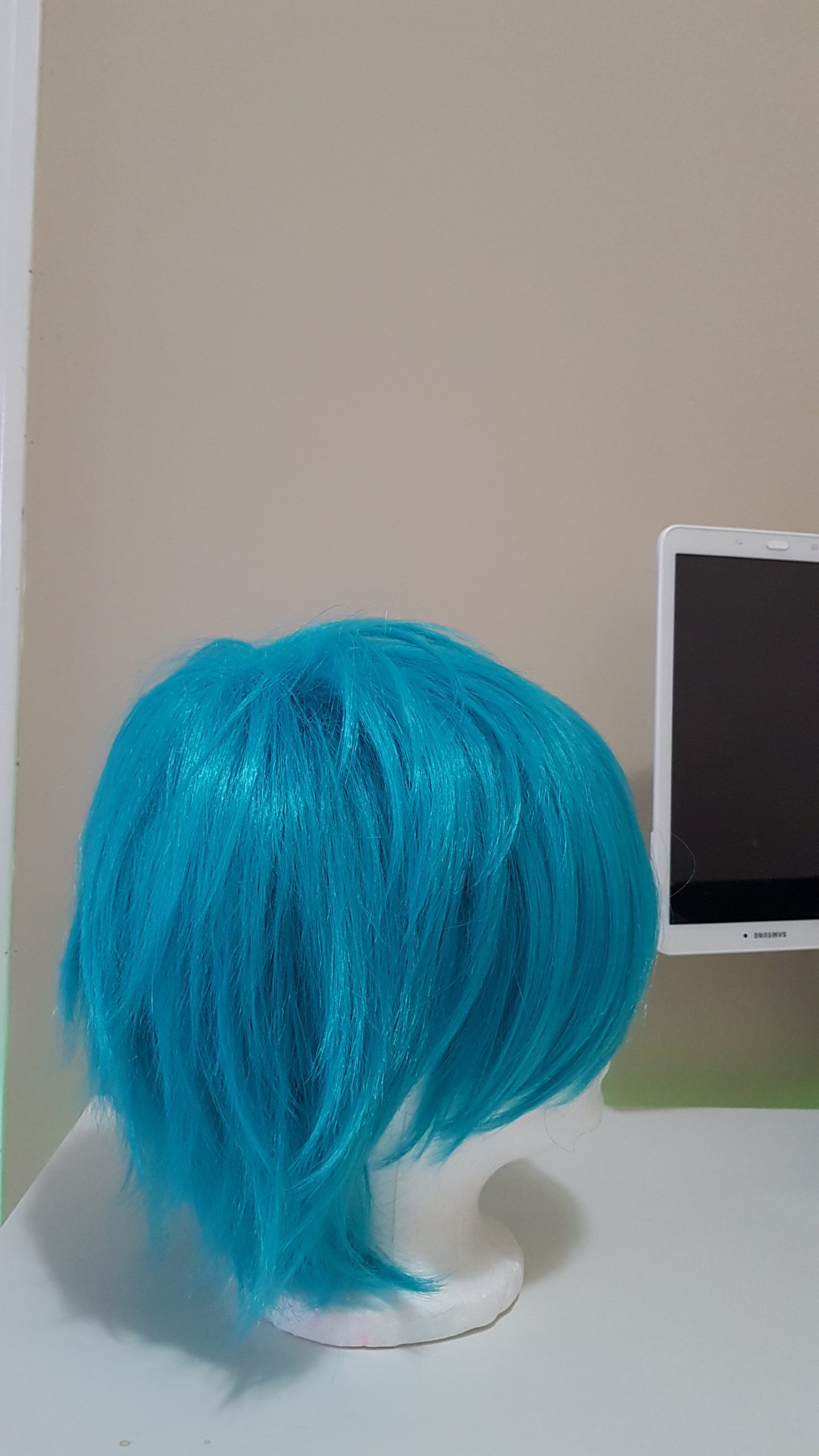 Turquiose/Cyan Short Wig - Trove Costumes