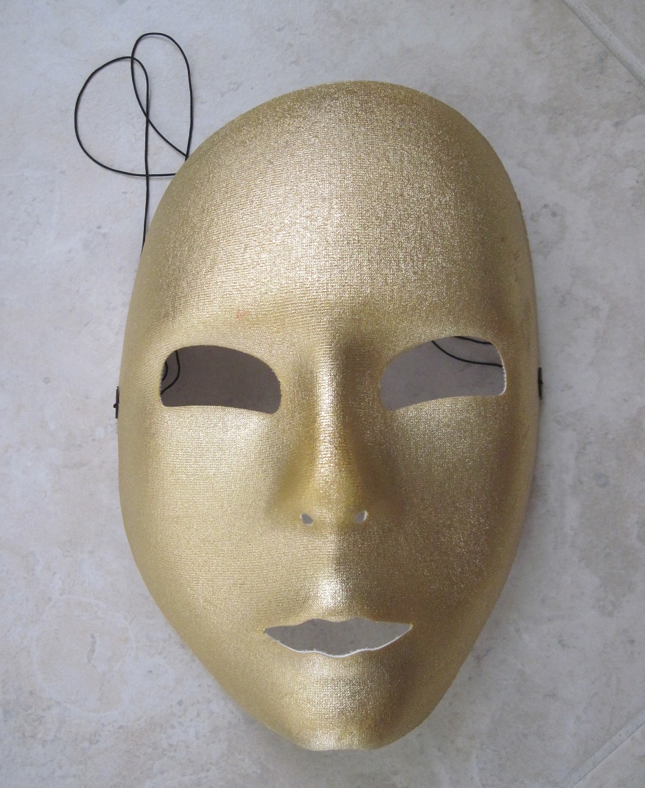 Plain Full-Face Mask Gold